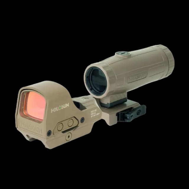 Set HS510C Red Dot & HM3X Magnifier & Hardcase FDE